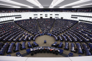 Les membres du Parlement européen,le 14 mars 2023, à Strasbourg,
