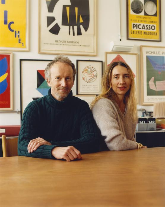 Clémentine Larroumet y Antoine Ricardou, en las instalaciones del Atelier Saint-Lazare, rue Saint-Lazare en París, 7 de marzo de 2023.