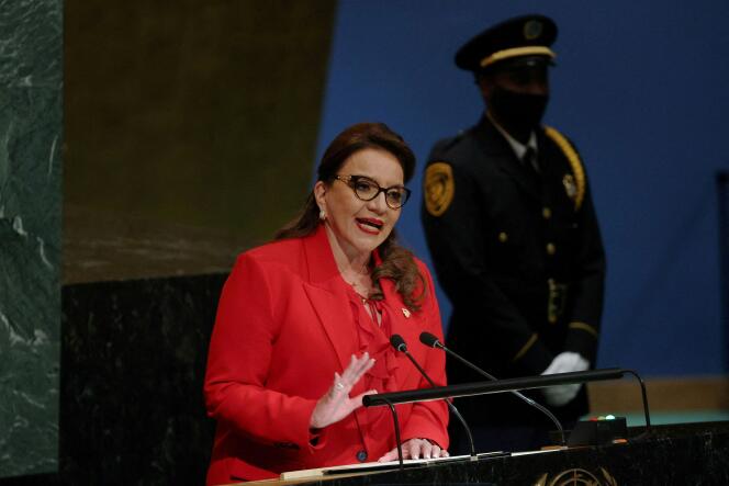 La présidente du Honduras, Xiomara Castro, à New York, le 20 septembre 2022.