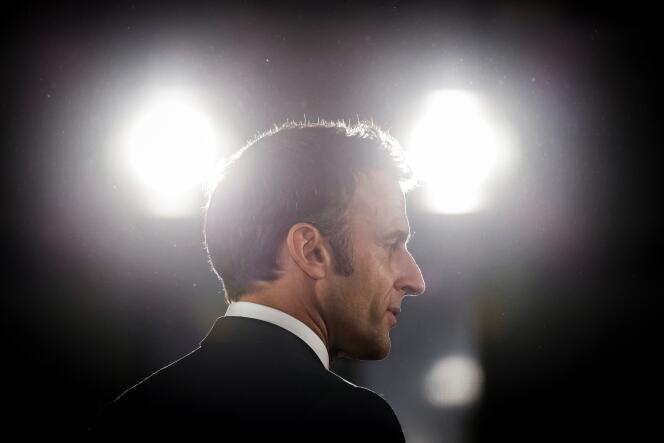 Emmanuel Macron, à Paris, le 14 mars 2023. 