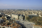 Montpellier, dans l’Hérault, vue sur la place de la Comédie.