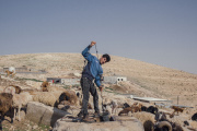 Moussa, a young Bedouin from the village of Sa'adet Tha'la (West Bank), February 28, 2023.