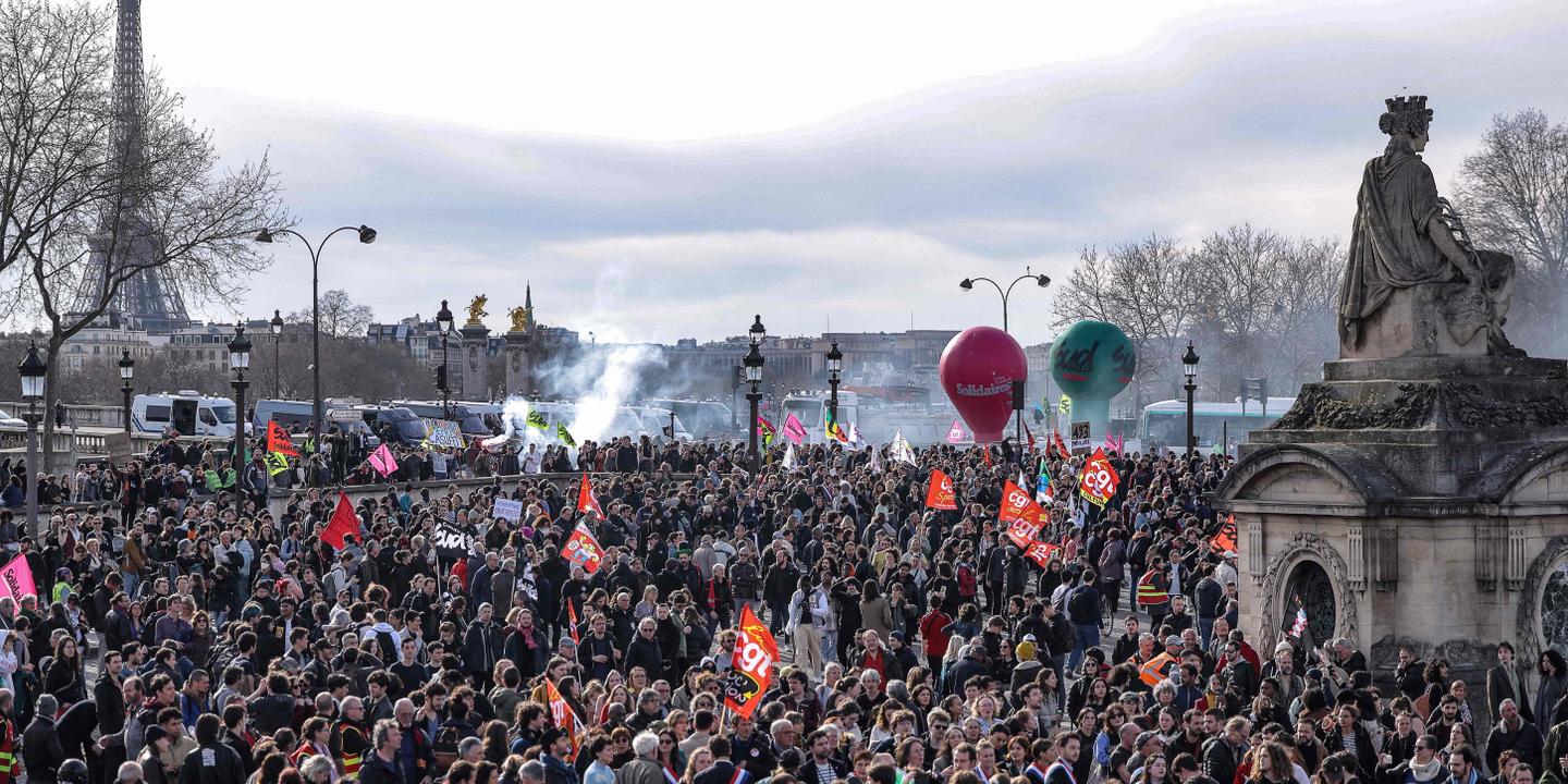 Elisabeth Borne recurre a 49.3, los manifestantes se reúnen en la Place de la Concorde, en París