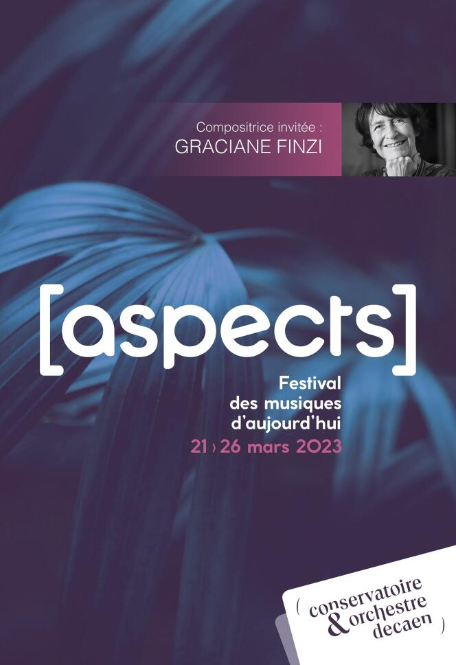 Poster of the festival Aspects of today's music.