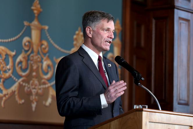 Le gouverneur du Wyoming, Mark Gordon, le 2 mars 2021, à Cheyenne. 