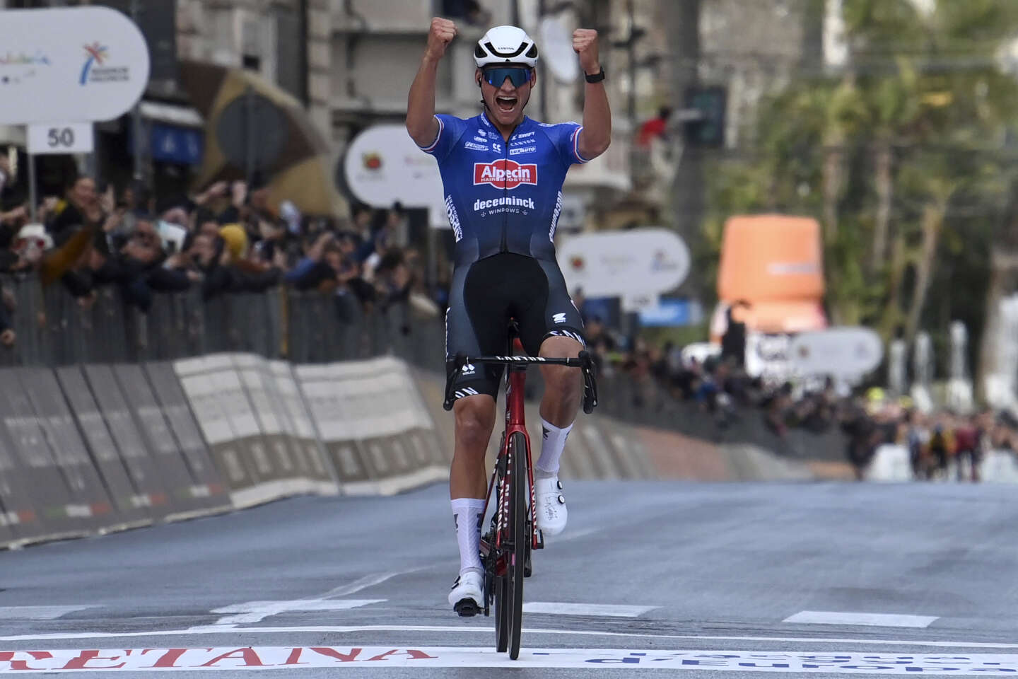 Mathieu Van der Poel winner of Milan-San Remo