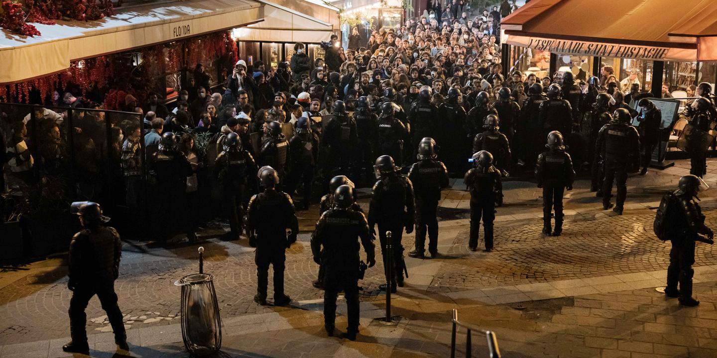 Pensiones, en directo: diecisiete detenciones durante la manifestación no declarada de Les Halles, en París