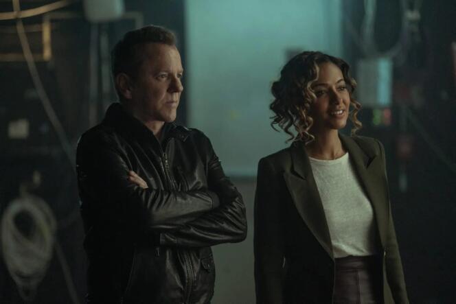 Kiefer Sutherland and Meta Golding in the 