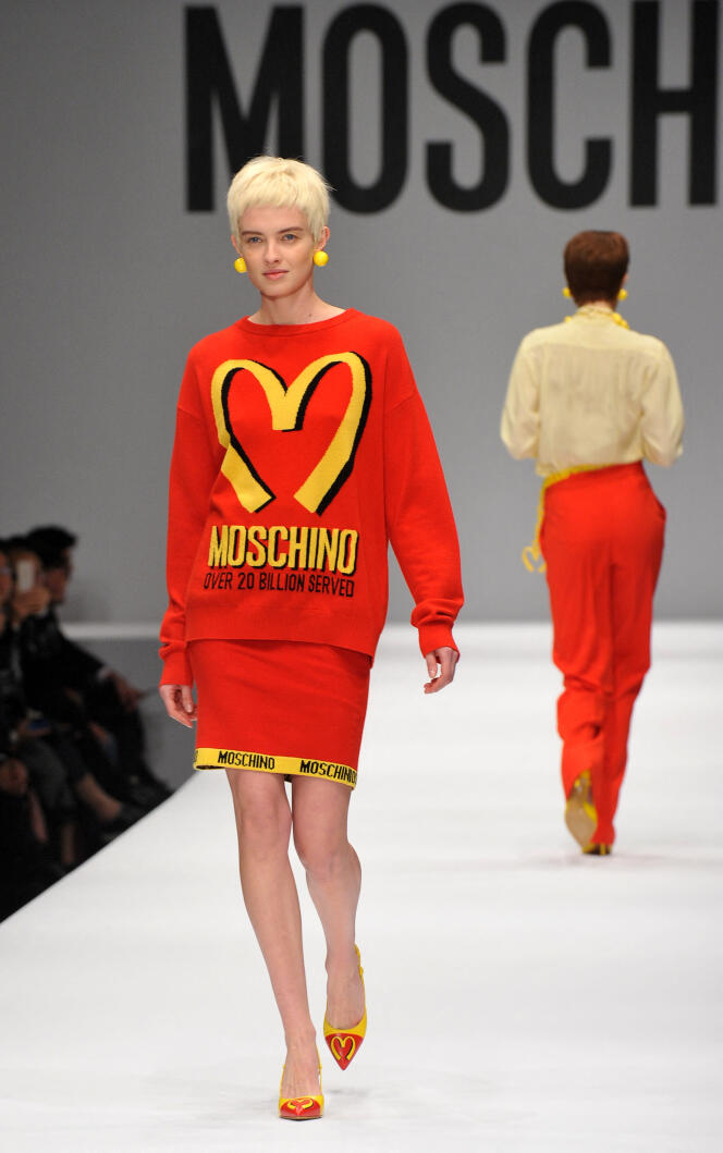 Moschino, collection automne-hiver 2014.