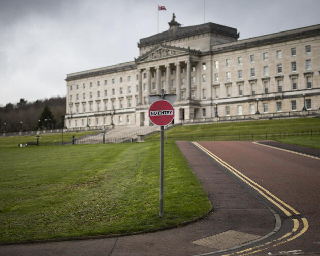 Stormont Palace, seat of the Northern Irish Parliament, on the outskirts of Belfast, March 13, 2023.
