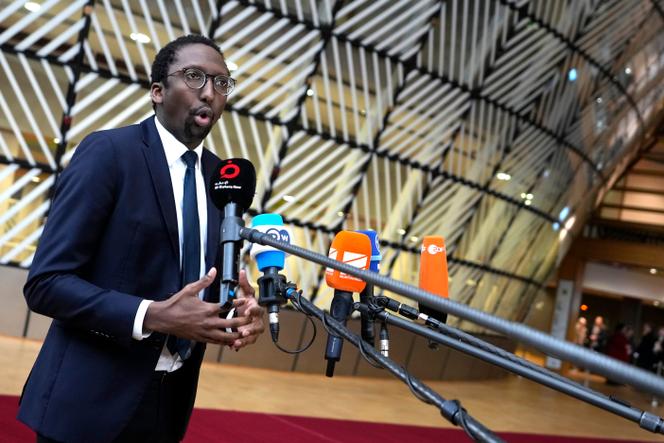 Le secrétaire d’Etat chargé de la mer, Hervé Berville, à Bruxelles, le 20 mars 2023.