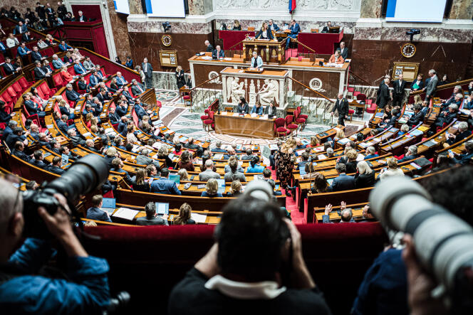 À l’Assemblée nationale, à Paris, France le 20 mars 2023.