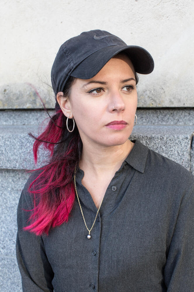 The writer Laura Vazquez, in Paris, in 2021. 
