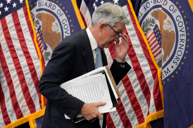 US Federal Reserve Chairman Jerome Powell in Washington on March 22, 2023.