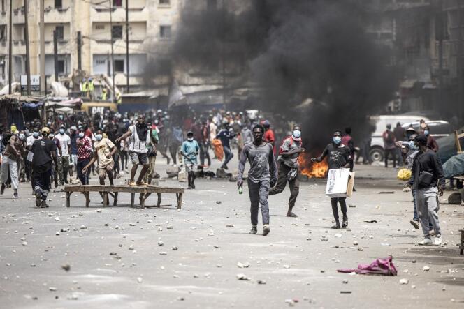 Manifestación en Dakar, 16 de marzo de 2023.