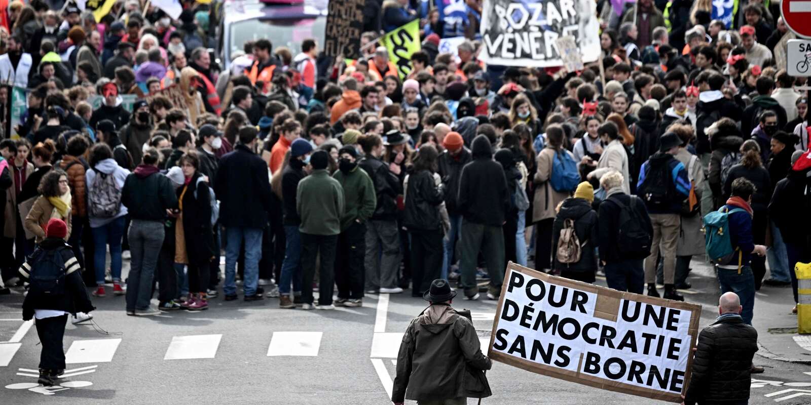 Manifestation contre la réforme des retraites, à Nantes, le 23 mars 2023.