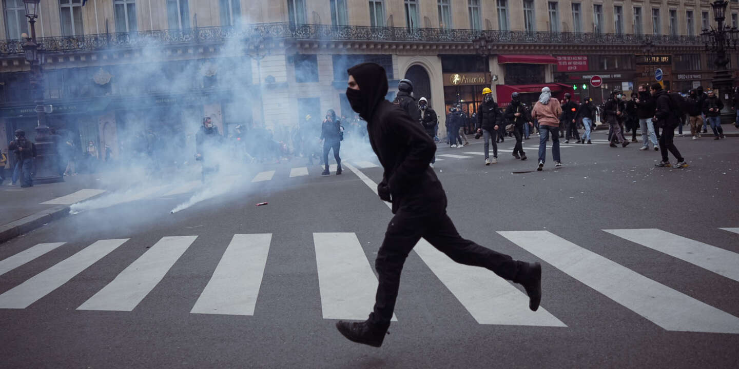Manifestations du 23 mars, en direct : 1,08 million de manifestants en France, selon l’intérieur ; des affrontements émaillent la fin des cortèges