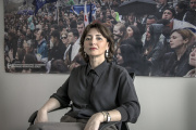 Eka Gigauri, director of Transparency International, in her office in Tbilisi, March 13, 2023.