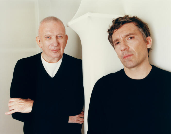 Jean-Paul Gaultier (left) and Julien Dossena.