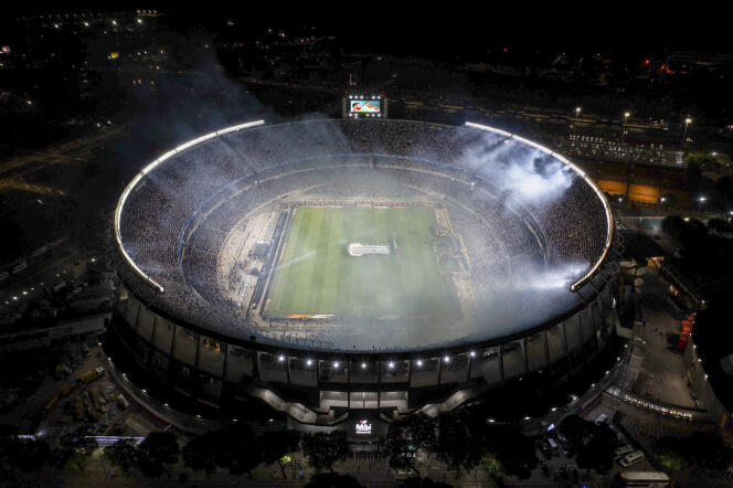 The Monumental stadium in Buenos Aires, before the friendly match between Argentina and Panama, March 23, 2023.