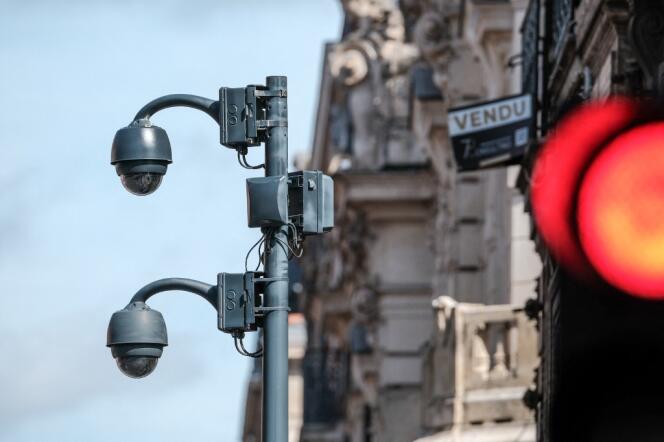 Una cámara de vigilancia en Toulouse, 28 de marzo de 2023. 