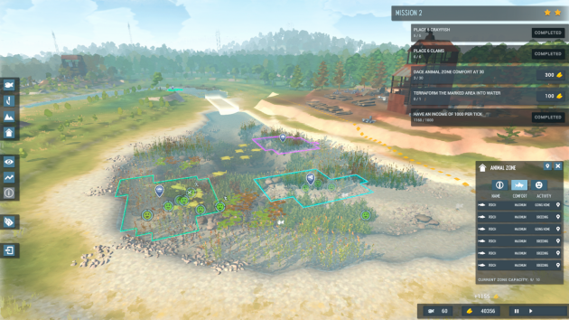 Les concepteurs d’« Among Ripples : Shallow Waters » définissent le jeu comme une simulation de gestion écologique.