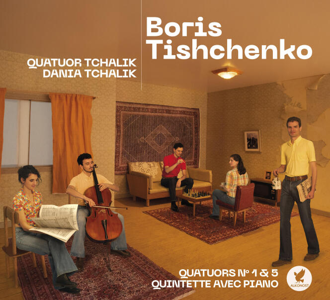 Cover of the album “Boris Tishchenko”, by the Tchalik Quartet.
