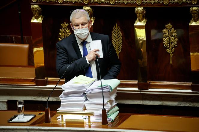 Le député (MoDem) de Charente-Maritime Olivier Falorni, qui dirige la mission parlementaire sur la loi Claeys-Leonetti de 2016, ici à l’Assemblée nationale, le 8 avril 2021. 