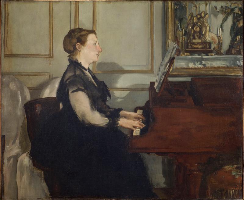 « Madame Manet au piano » (1868), d’Edouard Manet. Huile sur toile.