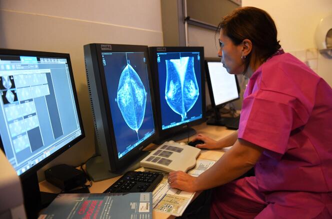 Breast cancer screening at the Institut Paoli-Calmette, in Marseille (Bouches-du-Rhône), in October 2017.
