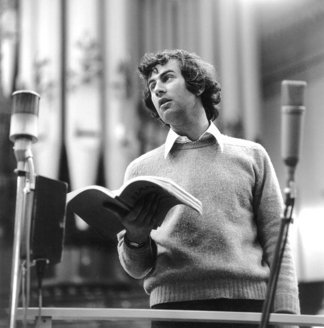 James Bowman during a rehearsal at Leeds Town Hall (UK), January 1, 1972.