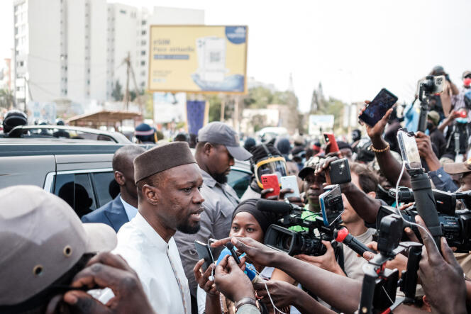 Ousmane Sonko in Dakar, March 16, 2023. 