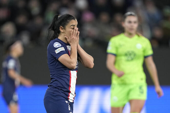 Sakina Karchaoui y sus compañeras parisinas fueron eliminadas en cuartos de final de la Champions League. 