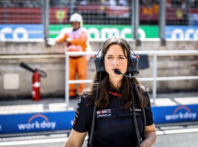 Hannah Schmitz, antes del Gran Premio de Hungría, en Mogyorod, al noreste de Budapest, el 29 de julio de 2022.
