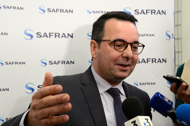 Martin Sion, presidente de Safran Electronics & Defense, en Saint-Benoit, 4 de febrero de 2020.