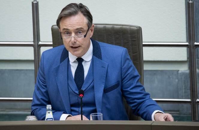 The mayor of Antwerp, Bart De Wever (here in Brussels, January 14, 2022), was one of the targets of those arrested.
