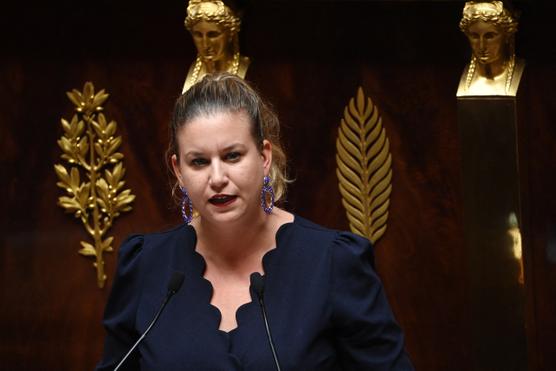 Mathilde Panot, líder de diputados de LFI en la Asamblea Nacional, 3 de octubre de 2022.
