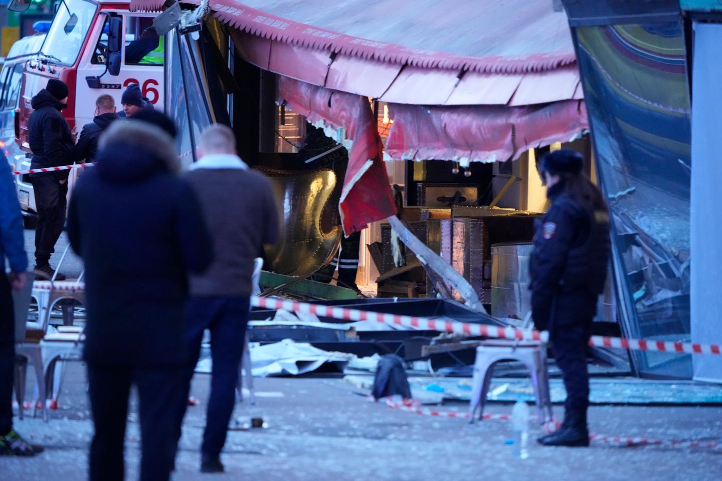 Russian military blogger killed in explosion at Saint Petersburg cafe