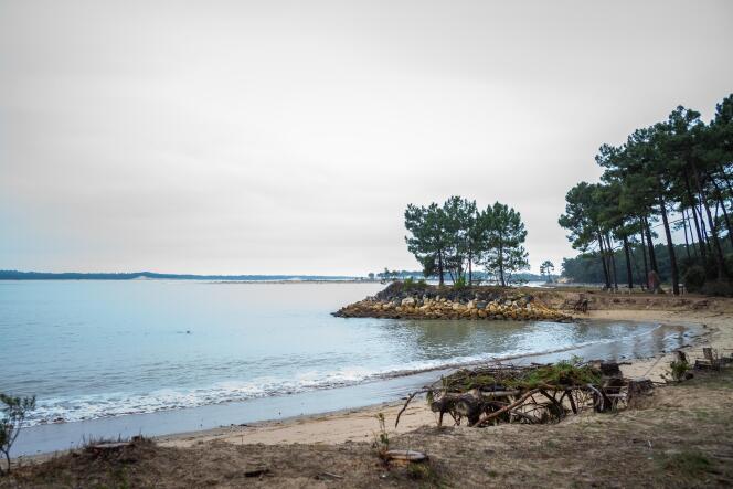 Playa de Gatseau, en la localidad de Saint-Trojan-les-Bains, en la isla de Oléron (Charente-Maritime), 3 de febrero de 2022.