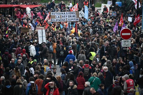 Dans la manifestation à Nantes, le 6 avril 2023.