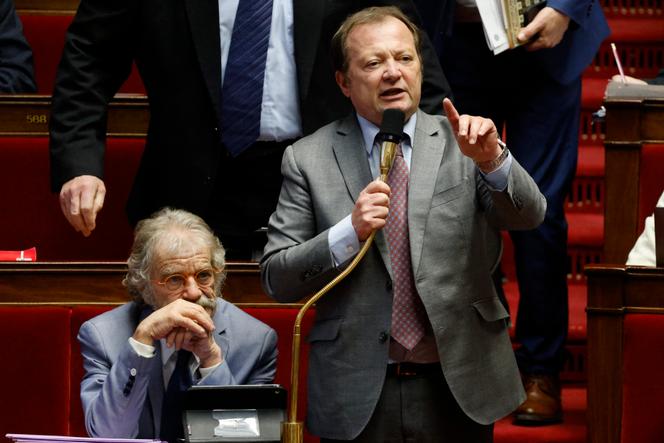 Le député communiste de Seine-Saint-Denis Stéphane Peu à l’Assemblée nationale, le 15 février 2023.