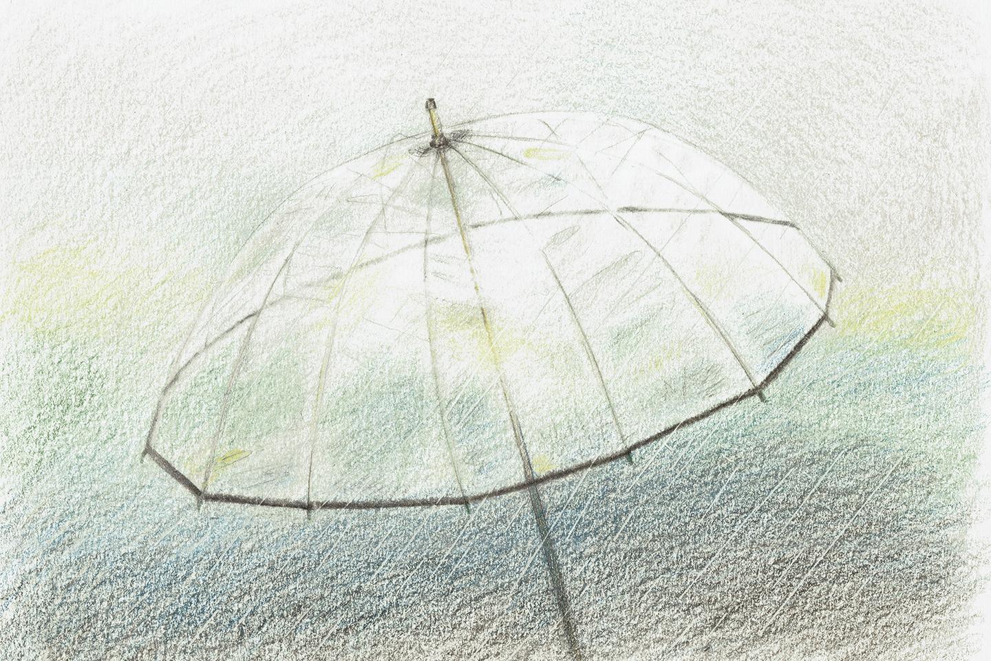una historia de paraguas transparente