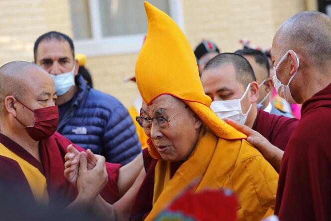 El Dalai Lama en McLeod Ganj, India, 5 de abril de 2023.