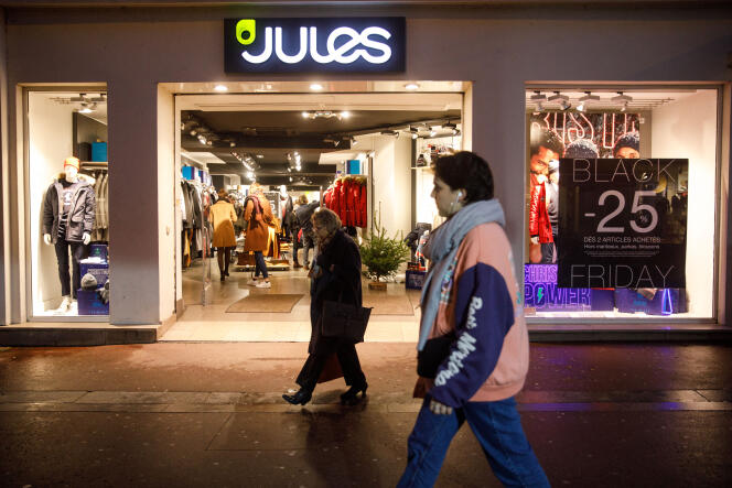 Una tienda Jules en Caen (Calvados), en noviembre de 2019. 