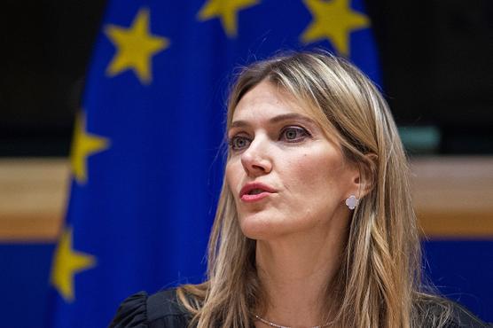 La eurodiputada griega Eva Kaili, 7 de diciembre de 2022, en Bruselas.