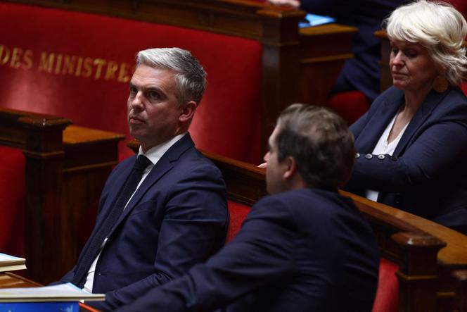 French Minister for Solidarity, Autonomy and People with Disabilities, Jean-Christophe Combe, attends a session of questions to the government at the National Assembly, in Paris, on April 11, 2023.