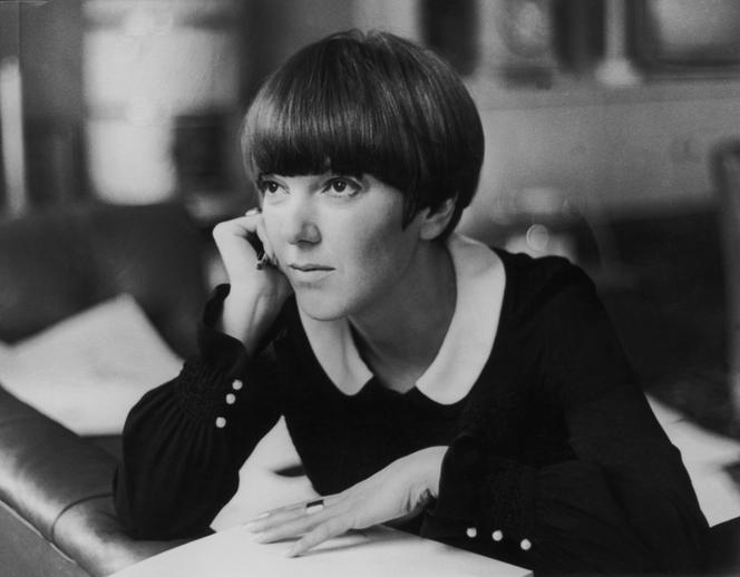 Mary Quant, à Londres (Royaume-Uni), 1967.