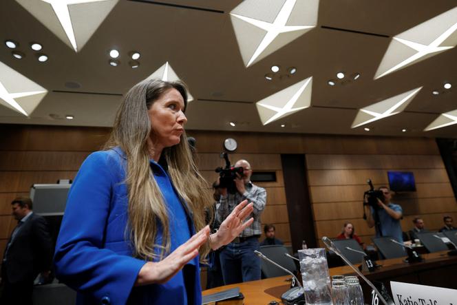 Canadian Prime Minister Justin Trudeau's chief of staff Katie Telford before her hearing before a parliamentary committee in Ottawa on April 14, 2023.