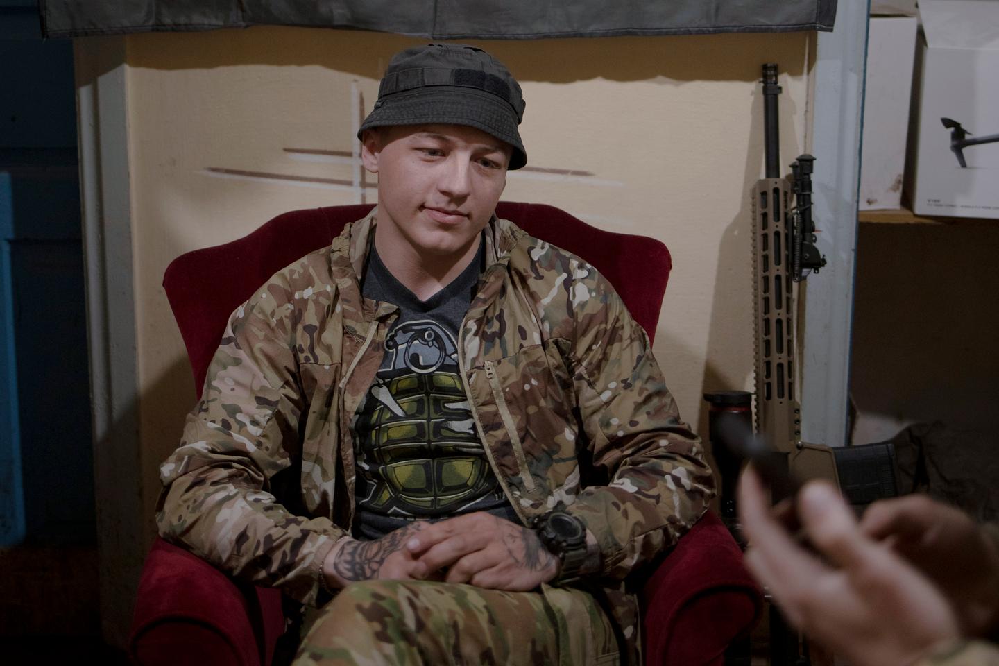 En el Donbass, el soldado ucraniano Skyba, experto en drones asesinos