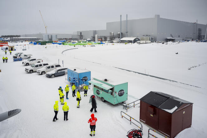 L’usine Northvolt de Skelleftea (Suède), le 17 février 2022.